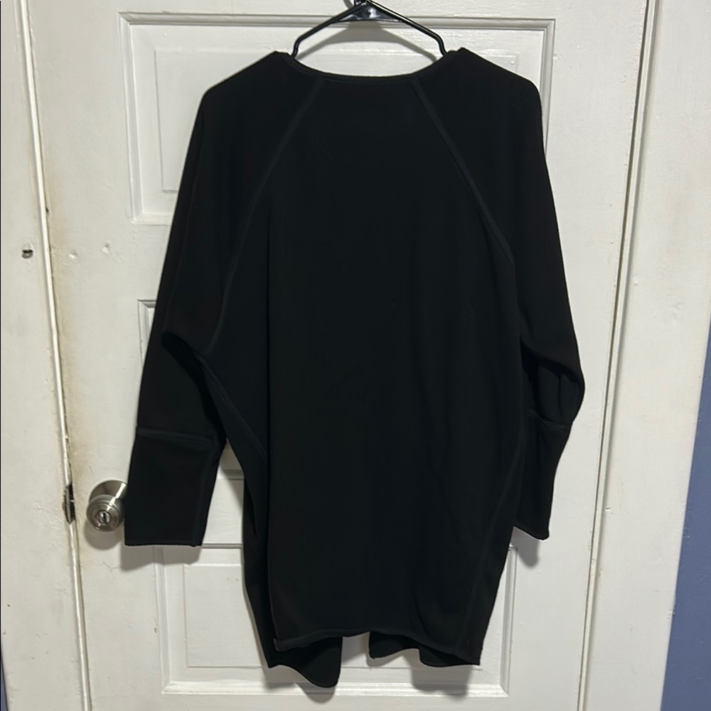 Athleta Black Cardigan Sweater Open Front Long Sleeve - Picture 5 of 7